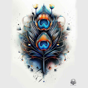 feather-with-shadow – tattoo design ideas free ai generated – basic – for-side-torso – Gallery: feathers-inkby-ai