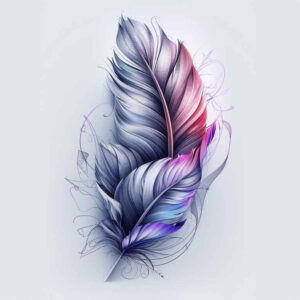 feather-art-abstract-for-abdomen – tattoo design ideas free ai generated – Gallery: feathers-inkby-ai