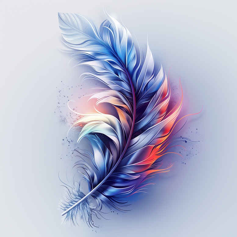 feather-art-unembellished-for-hip – tattoo design ideas free ai generated – Gallery: feathers-inkby-ai