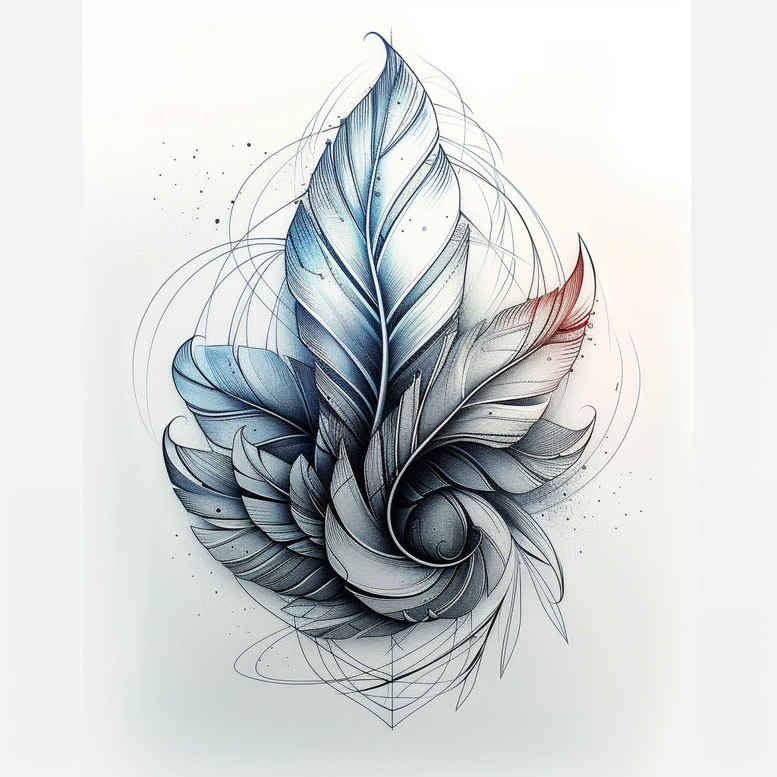 feather-design-minimalist-script-for-upper-shoulder – tattoo design ideas free ai generated – Gallery: feathers-inkby-ai