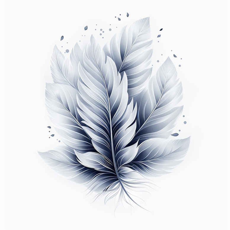 feathers tattoo design ideas thin script airy for lower arm