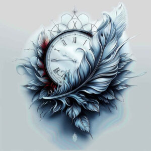 feathers tattoo design ideas gentle airy for temple