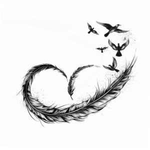 feathers tattoo design ideas tiny tattoo airy represents determination