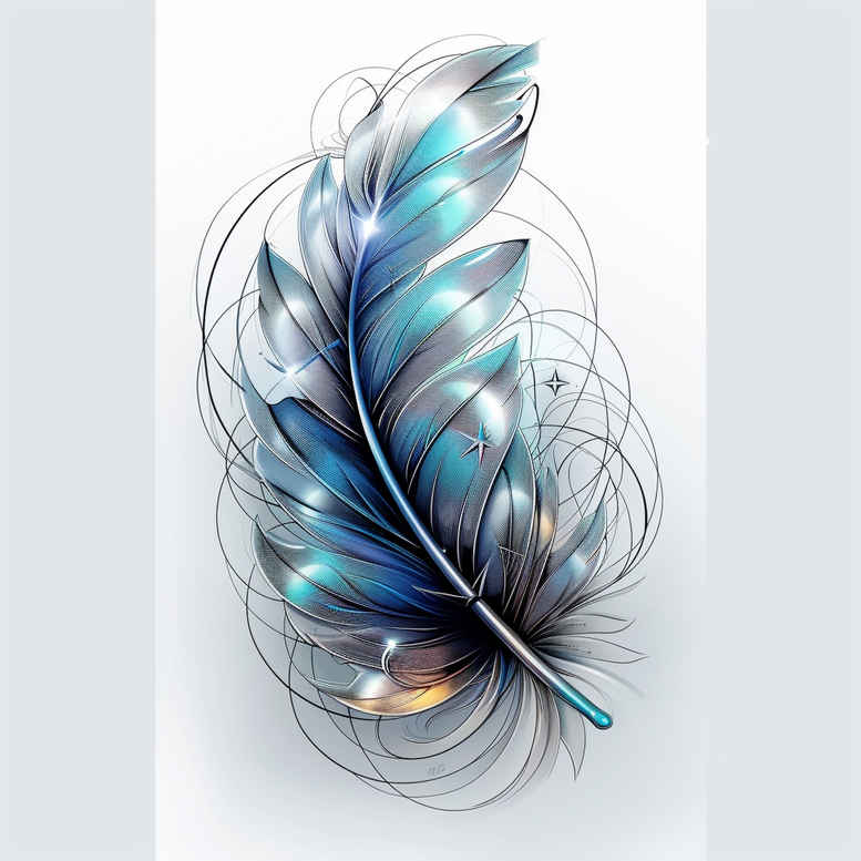 feathers tattoo design ideas clear-cut airy stands for courage