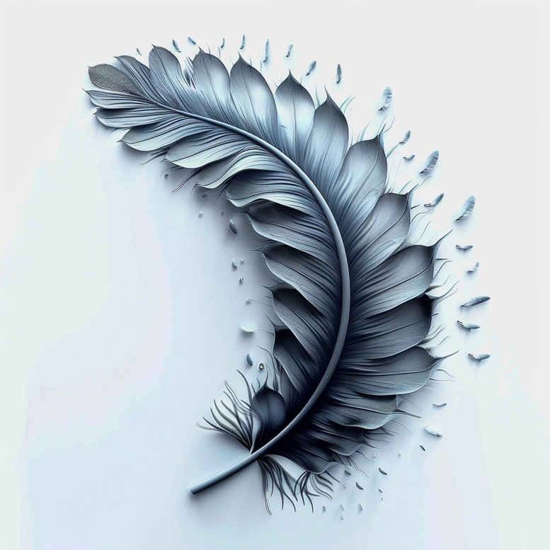 feathers tattoo design ideas monochrome artistic perseverance and power