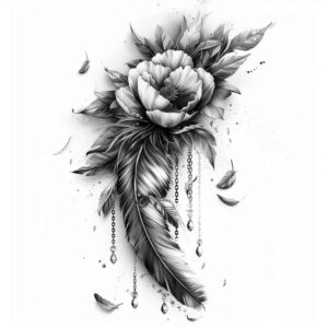 feathers tattoo design ideas no background artistic symbol of perseverance