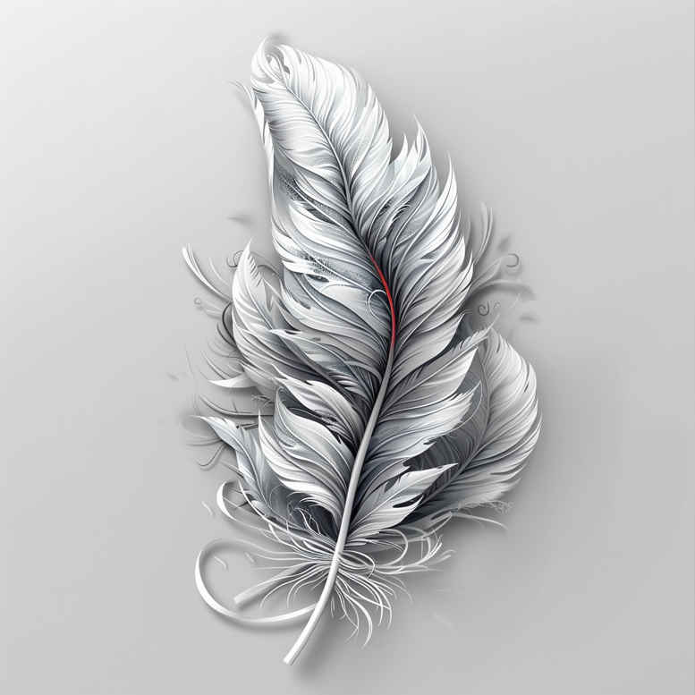feathers tattoo design ideas clear edge bird feathers symbolising endurance