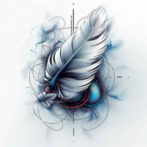 feathers tattoo design ideas tiny motif curved for chest