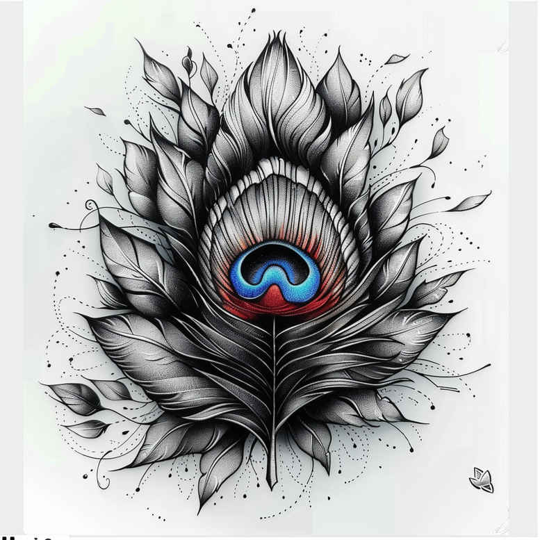 feathers tattoo design ideas minimal texture curved for elbow