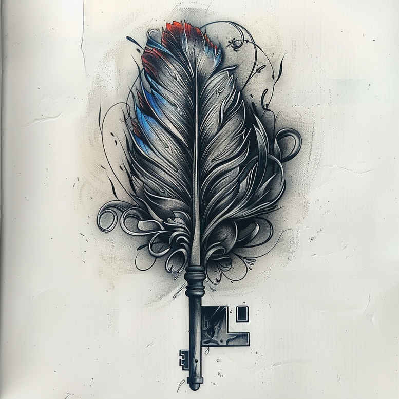 feathers tattoo design ideas understated curved meaning endurance