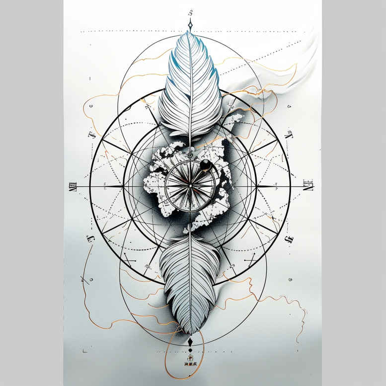 feathers tattoo design ideas pure shape delicate courage and power