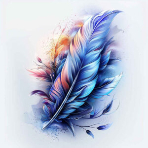 feathers tattoo design ideas micro symbol detailed edges for knee
