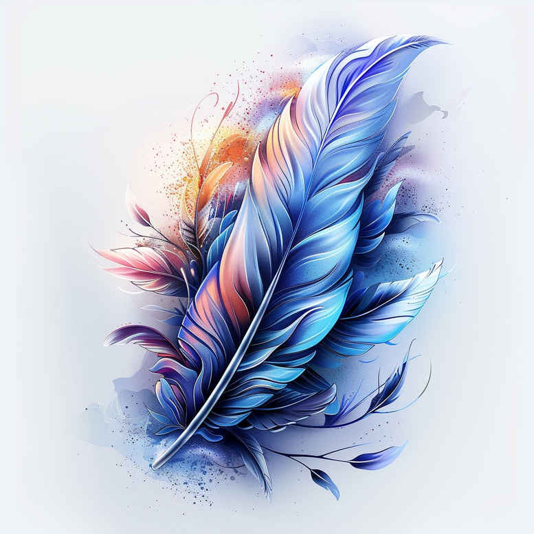 feathers tattoo design ideas micro symbol detailed edges for knee