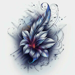 feathers tattoo design ideas punctual detailed lines for hip