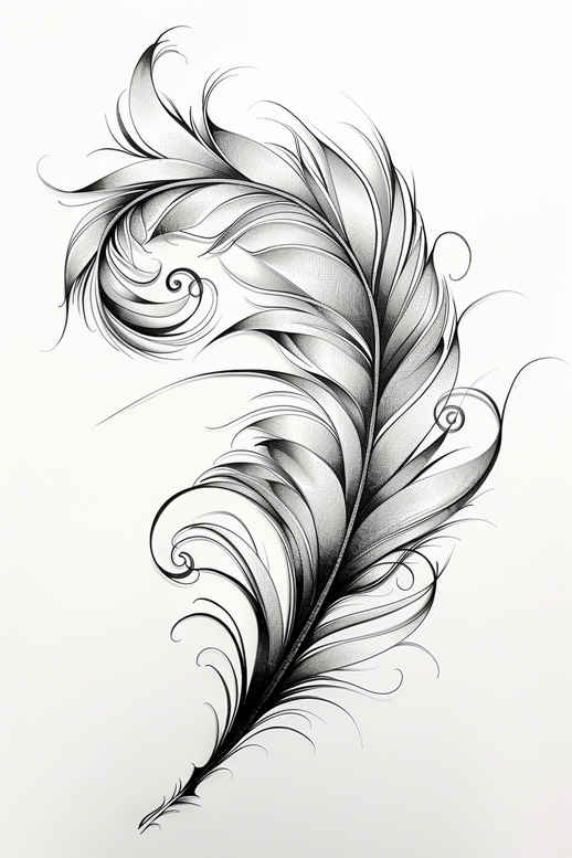 feathers tattoo design ideas airy detailed texture for biceps