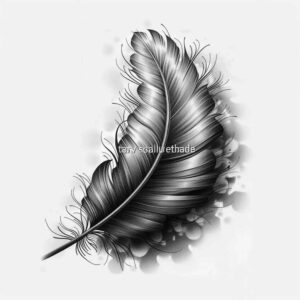 feathers tattoo design ideas dainty feather barbs stands for courage