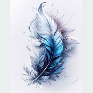 feathers tattoo design ideas clean shape feather barbs symbol of determination
