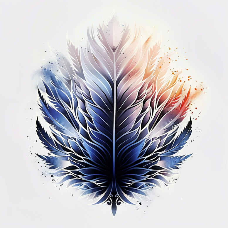 feathers tattoo design ideas pure design feather quill strength and power