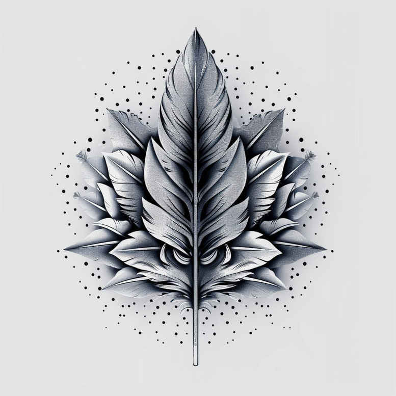 feathers tattoo design ideas single dot feather shaft represents perseverance