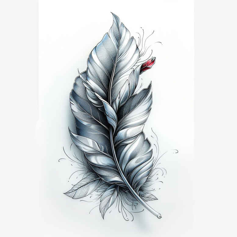 feathers tattoo design ideas compact feather shaft resilience and power
