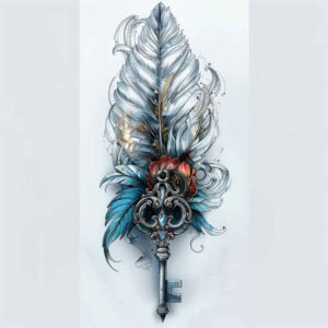 feathers tattoo design ideas gentle angle feather shaft shows endurance