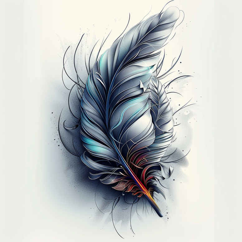 feathers tattoo design ideas minimal texture feather tips shows endurance