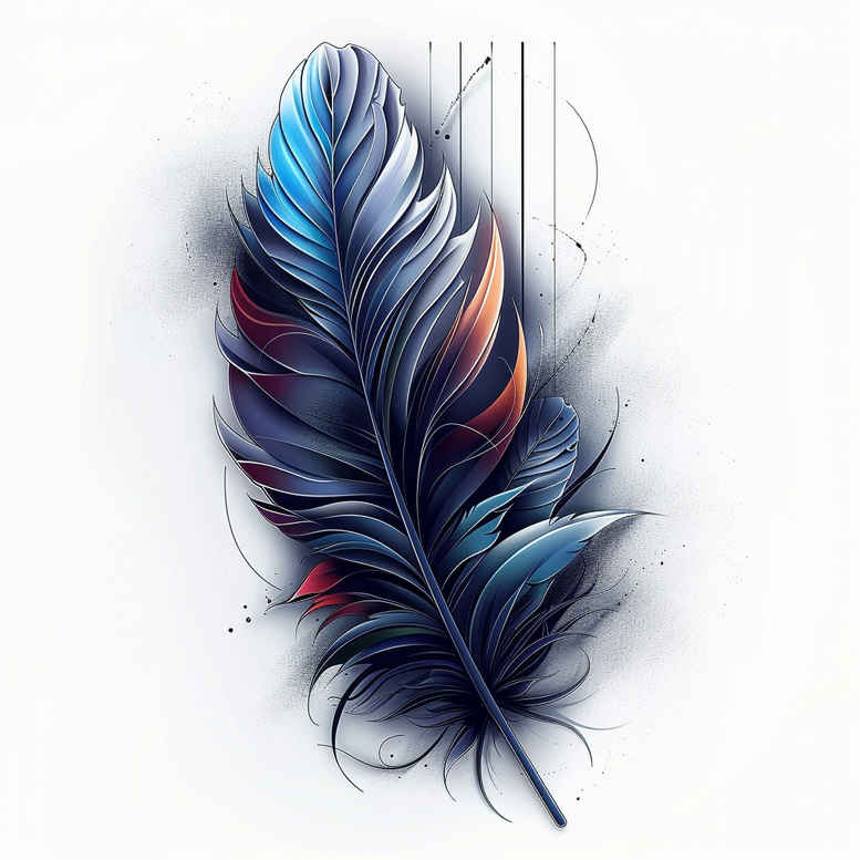 feathers tattoo design ideas diminutive fine detail symbol of endurance