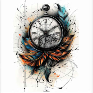 feathers tattoo design ideas no fill flowing shows resilience