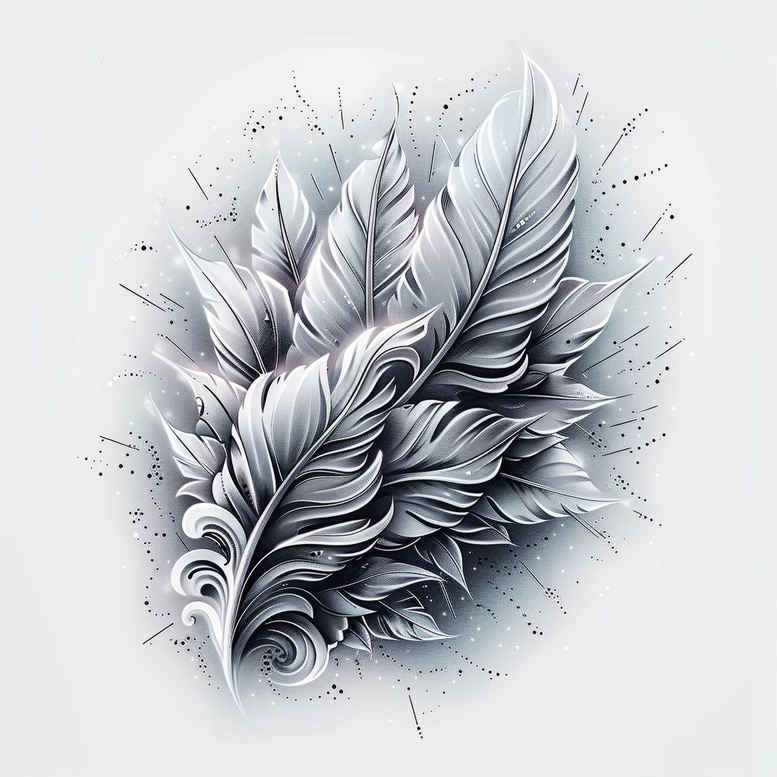 feathers tattoo design ideas lightweight fluttering symbolising perseverance