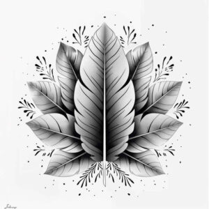 feathers tattoo design ideas single color graceful for calf