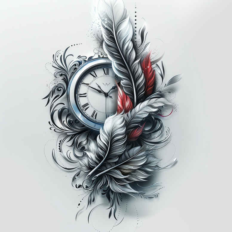 feathers tattoo design ideas compact graceful symbolising endurance