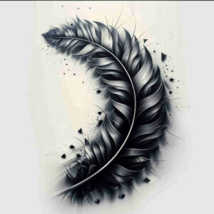 feathers tattoo design ideas empty space intricate embodying perseverance