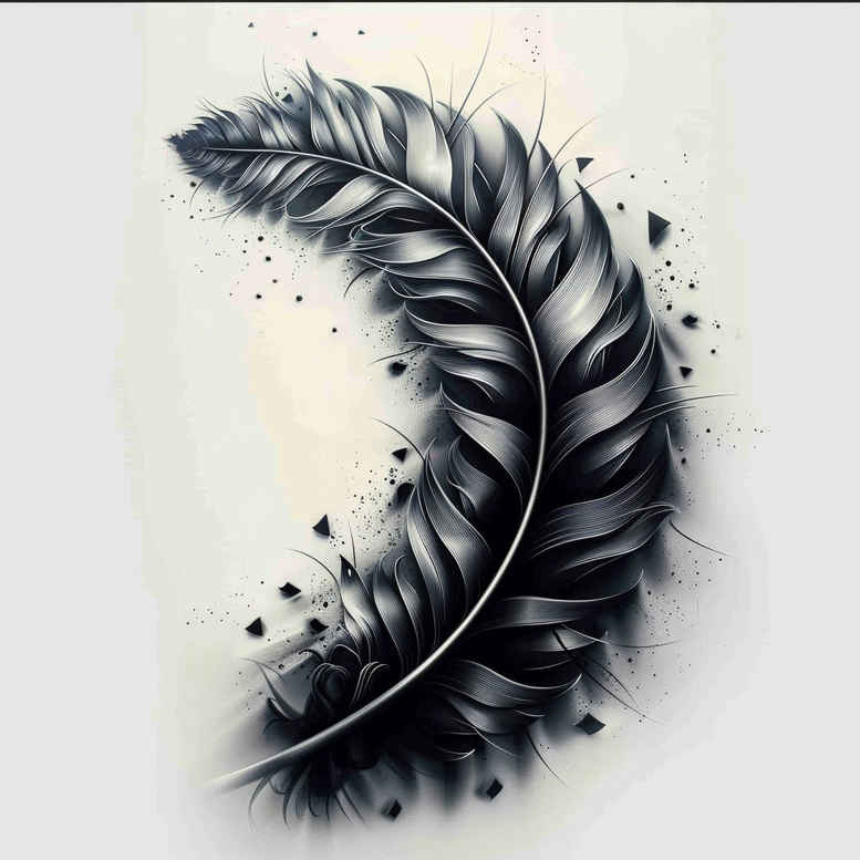 feathers tattoo design ideas empty space intricate embodying perseverance