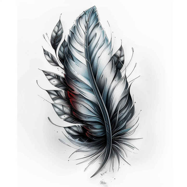 feathers tattoo design ideas concise intricate for inner arm