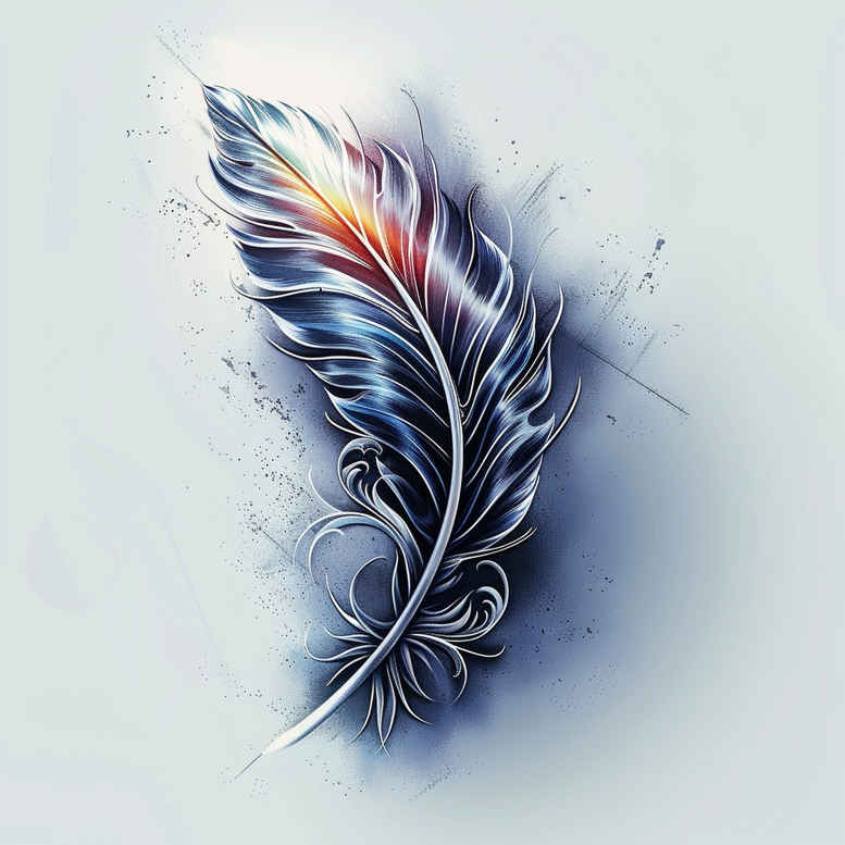 feathers tattoo design ideas short stroke layered design embodying strength