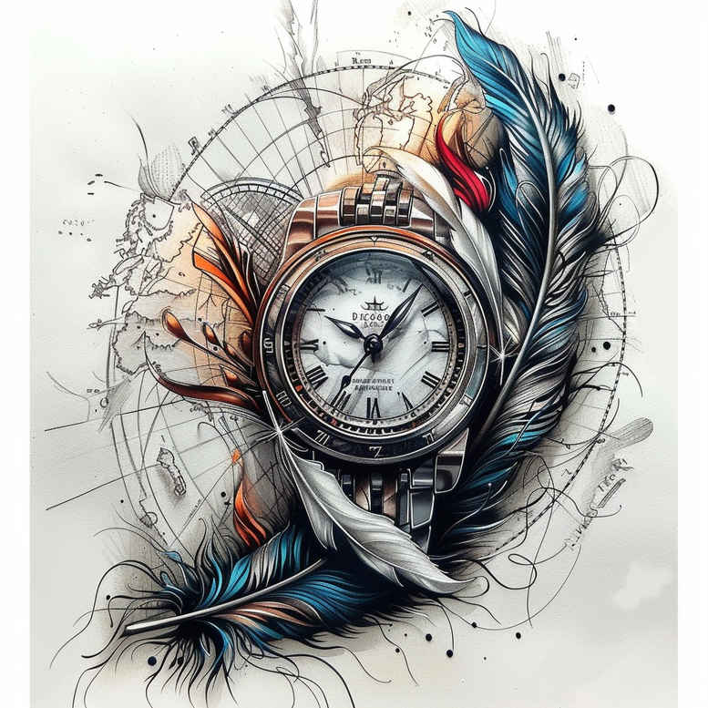 feathers tattoo design ideas delicate layered for back of neck