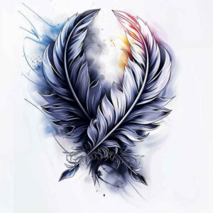 feathers tattoo design ideas concise layered for fingers