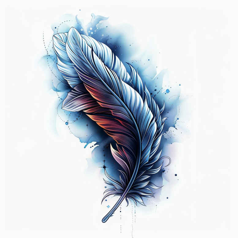 feathers tattoo design ideas miniature natural courage and power