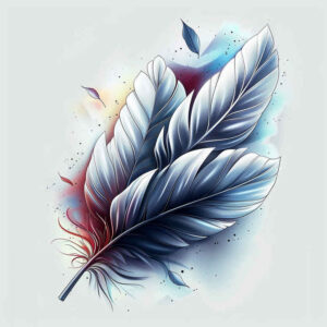 feathers tattoo design ideas minimalist script organic for shoulder blade