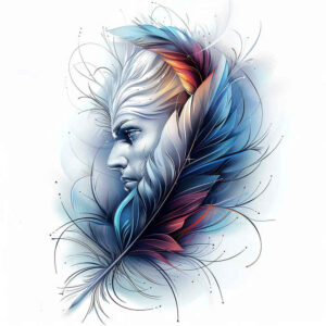 feathers tattoo design ideas no shading organic stands for endurance