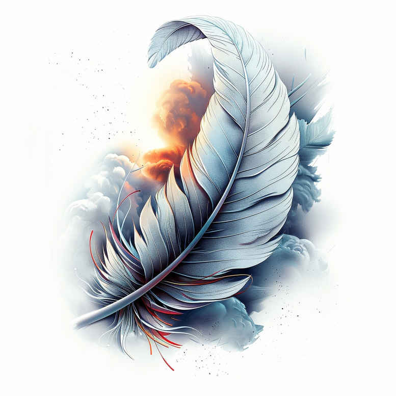feathers tattoo design ideas sparse shading for triceps