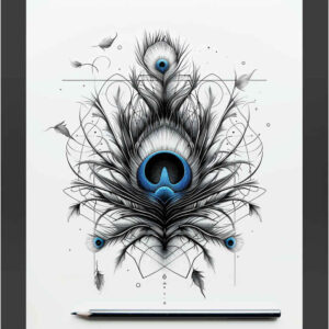 feathers tattoo design ideas subtle shape shading symbol of courage