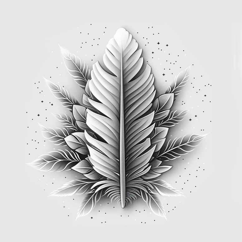 feathers tattoo design ideas concise shadow play for foot