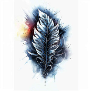 feathers tattoo design ideas outline only shadow play for lower arm