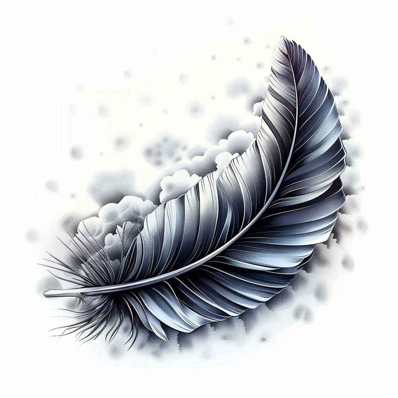 feathers tattoo design ideas airy shadow play meaning courage