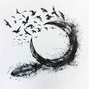 feathers tattoo design ideas bare smooth courage and power