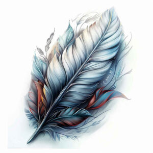 feathers tattoo design ideas clean lines smooth for lower chest
