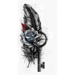 feathers tattoo design ideas ultra-thin soft for collarbone