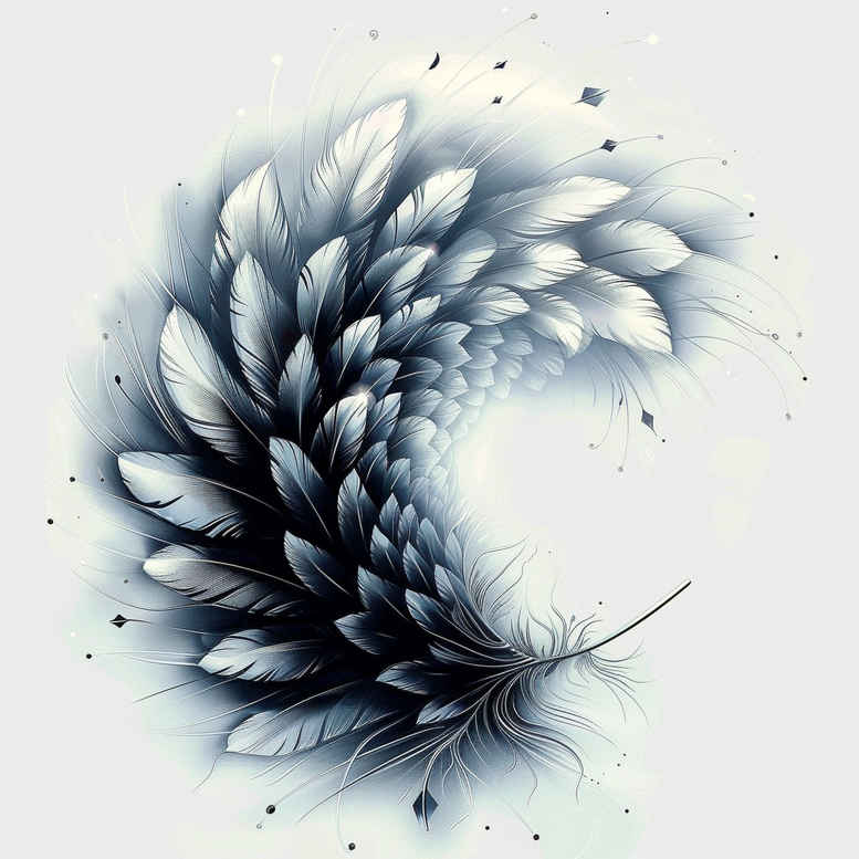 feathers tattoo design ideas iconic soft shading for heel