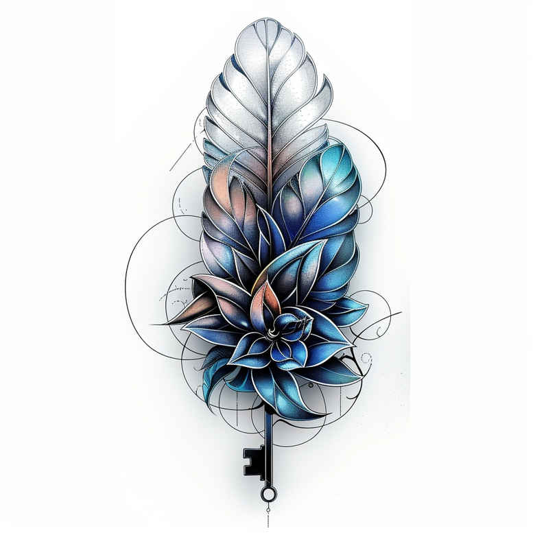 feathers tattoo design ideas open space soft shading for stomach